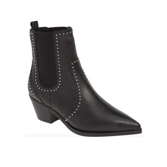 Paige Black Studded Willa Boot size 6.5 - Picture 1 of 4